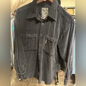 Lucky Brand Black Denim Shirt 100% Cotton